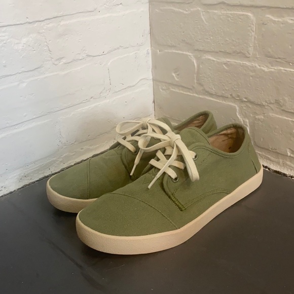 Toms Shoes - Toms Paseo Knit Sneakers Green Size 8M